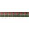 Northlight; Northlight Red and Green Plaid Christmas Wired Craft Ribbon 2.5" x 16 Yards; Category:Ribbon; Image:2